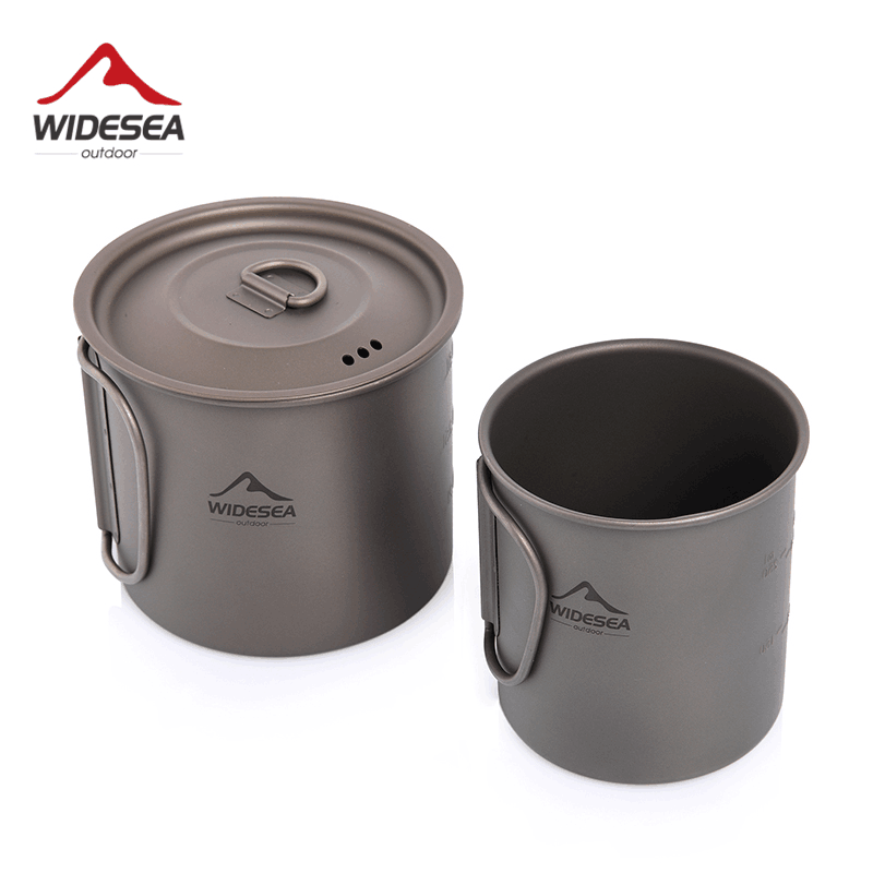 Camping Cooking Set Jetboil - Caneca de Camping Widesea em Titânio,