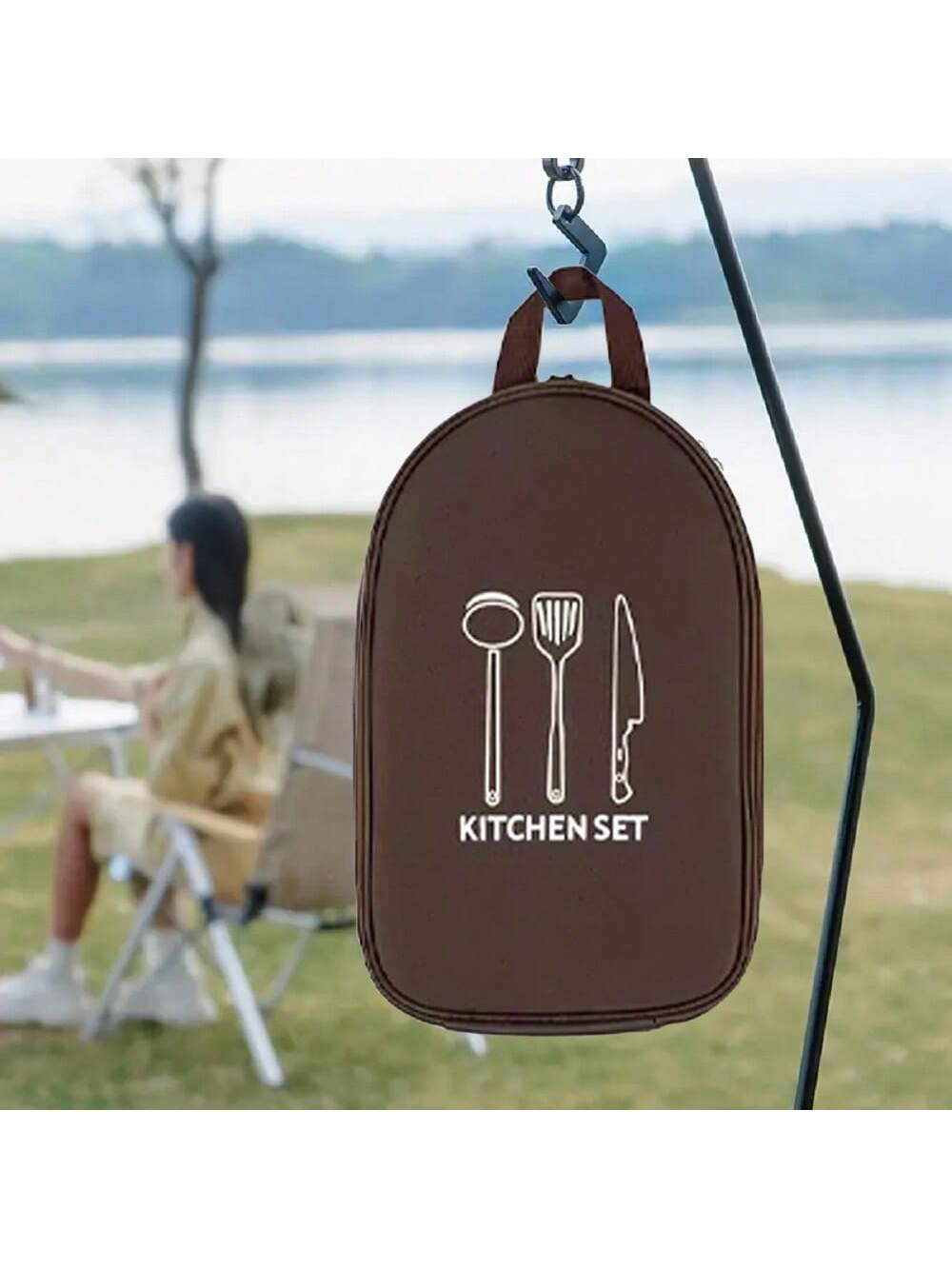 Camping Cooking Utensil Organizer - Saco de armazenamento de panelas de