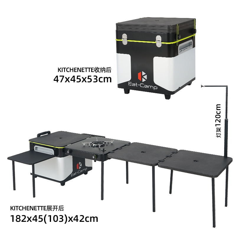 Camp Grill Portable Folding - Mesa de Cozinha Portátil para Camping,