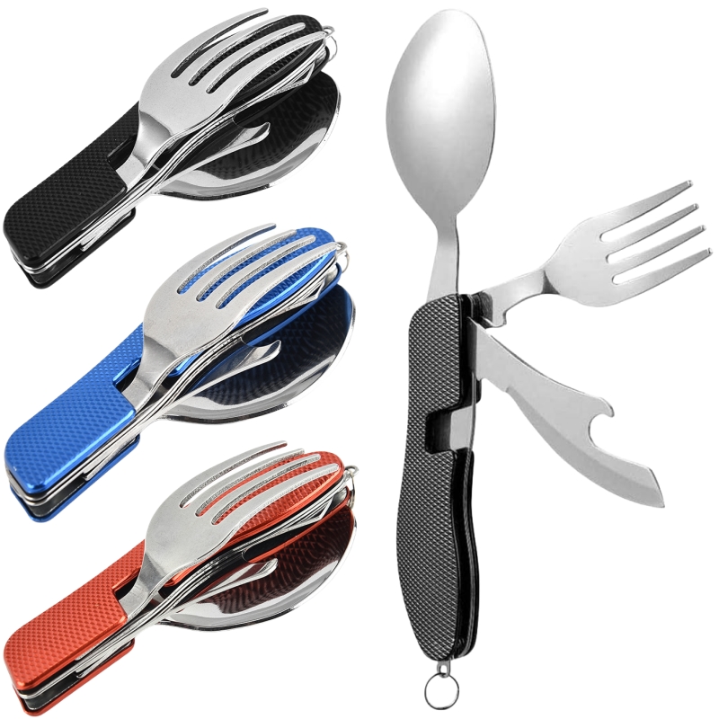 Camping Cooking Cutlery Set - Conjunto de utensílio de acampamento dobrável