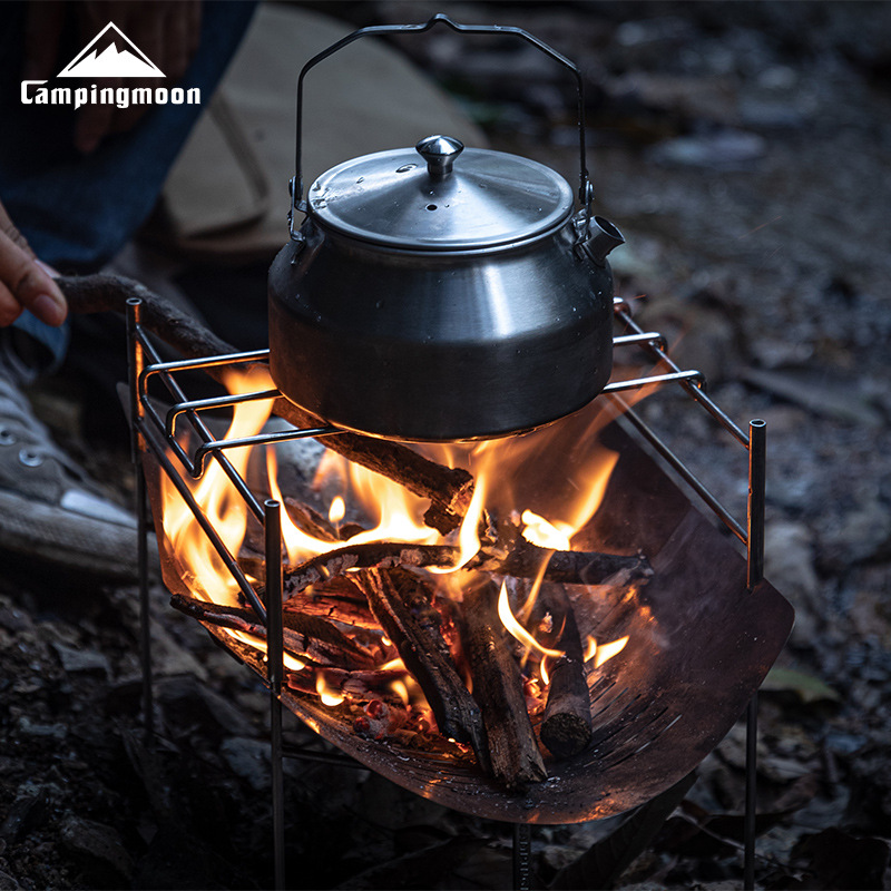 Camp Grill Portable Folding - CAMPINGMOON SOLO-A4 Incinerador Portátil para Acampamento,