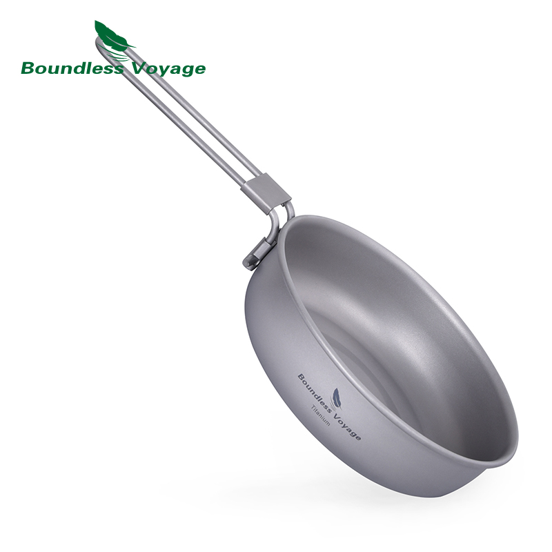 Camping Outdoor Cooking Table - Frigideira de titânio ultraleve Boundless Voyage