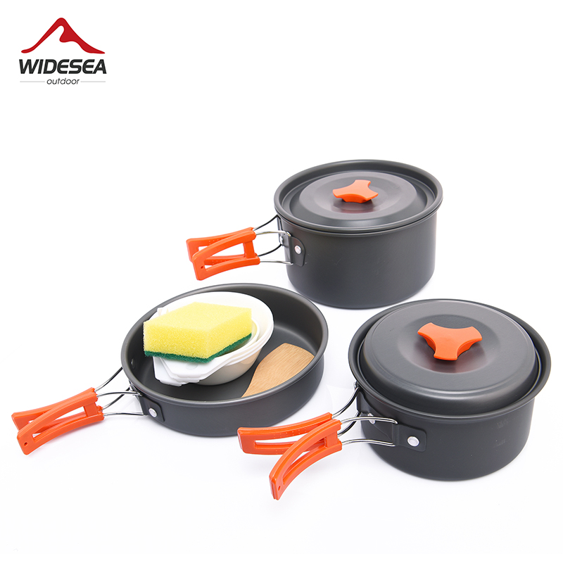 Camping Cooking Cutlery Set - Widesea conjunto de panelas para acampamento