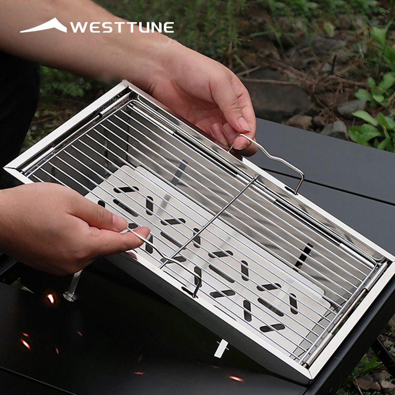 Camp Grill Portable Folding - Westtune igt churrasqueira dobrável fogão a