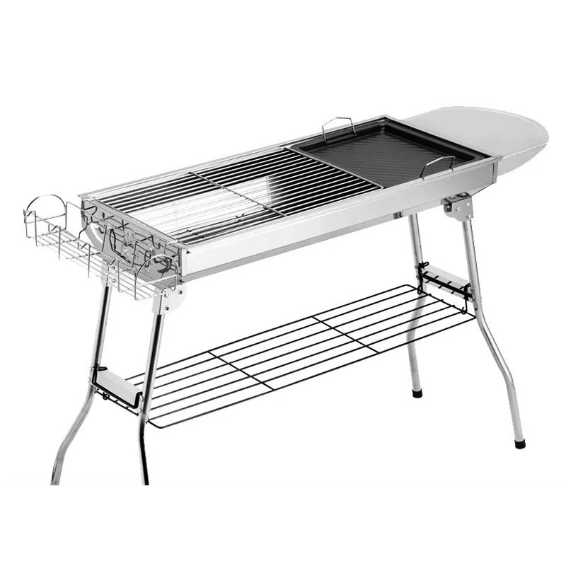Camp Grill Portable Folding - Churrasqueira Grande Dobrável a Carvão para