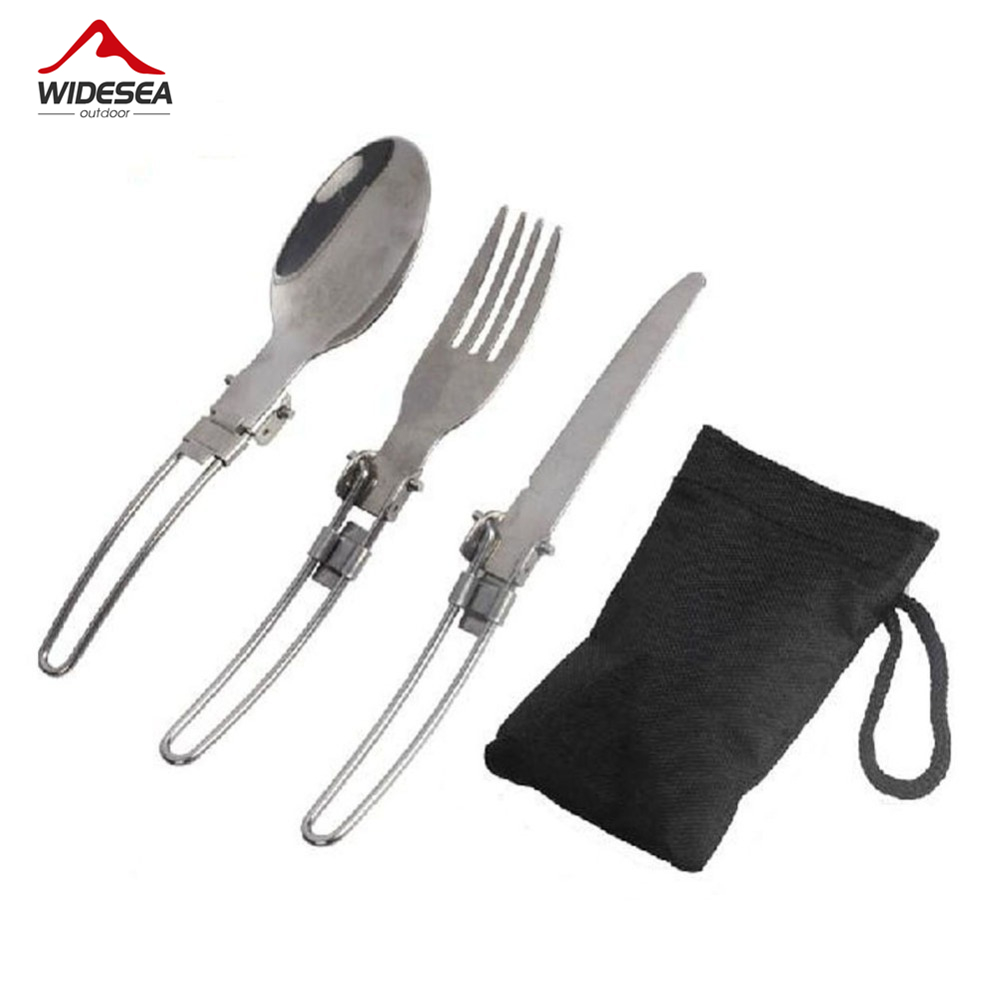Camping Cooking Cutlery Set - 3 pçs 1 conjunto portátil acampamento