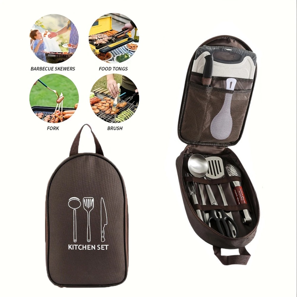Bolsa portátil para cozinhar a - Camping Cooking Utensil Organizer avaliação e preço