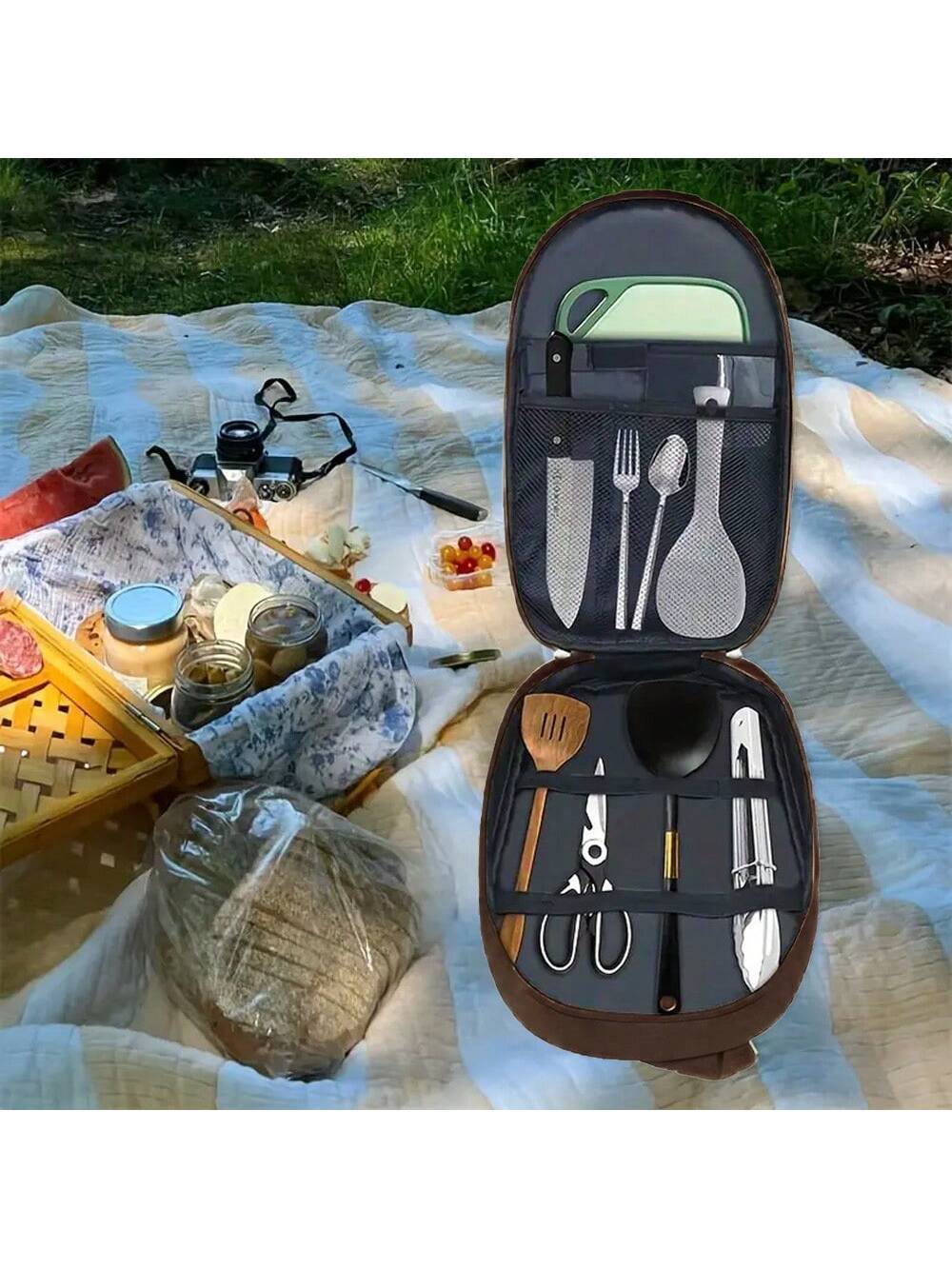 Saco de armazenamento de panel - Camping Cooking Utensil Organizer avaliação e preço