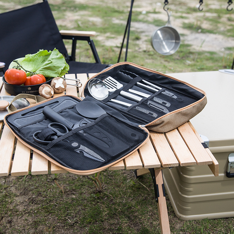 Conjunto de Utensílios de Cozi - Camping Cooking Cutlery Set avaliação e preço