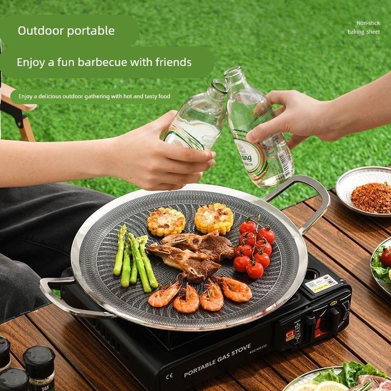 Panela de Grelhar Multifuncion - Camping Cooking Gas Stove avaliação e preço