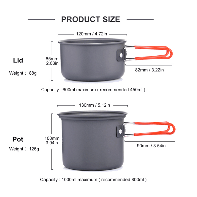 Widesea acampamento utensílios - Camping Cooking Set Jetboil avaliação e preço