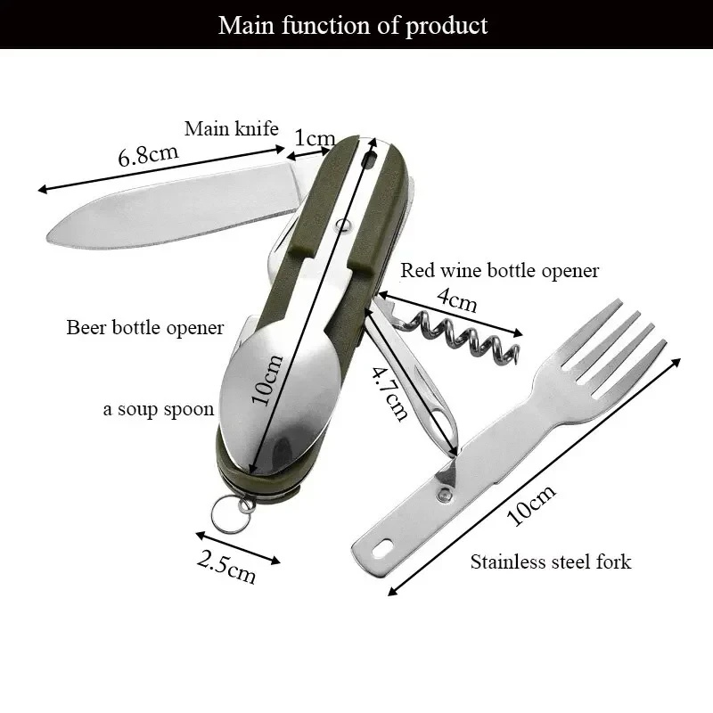 Conjunto de Talheres de Campin - Camping Cooking Cutlery Set avaliação e preço