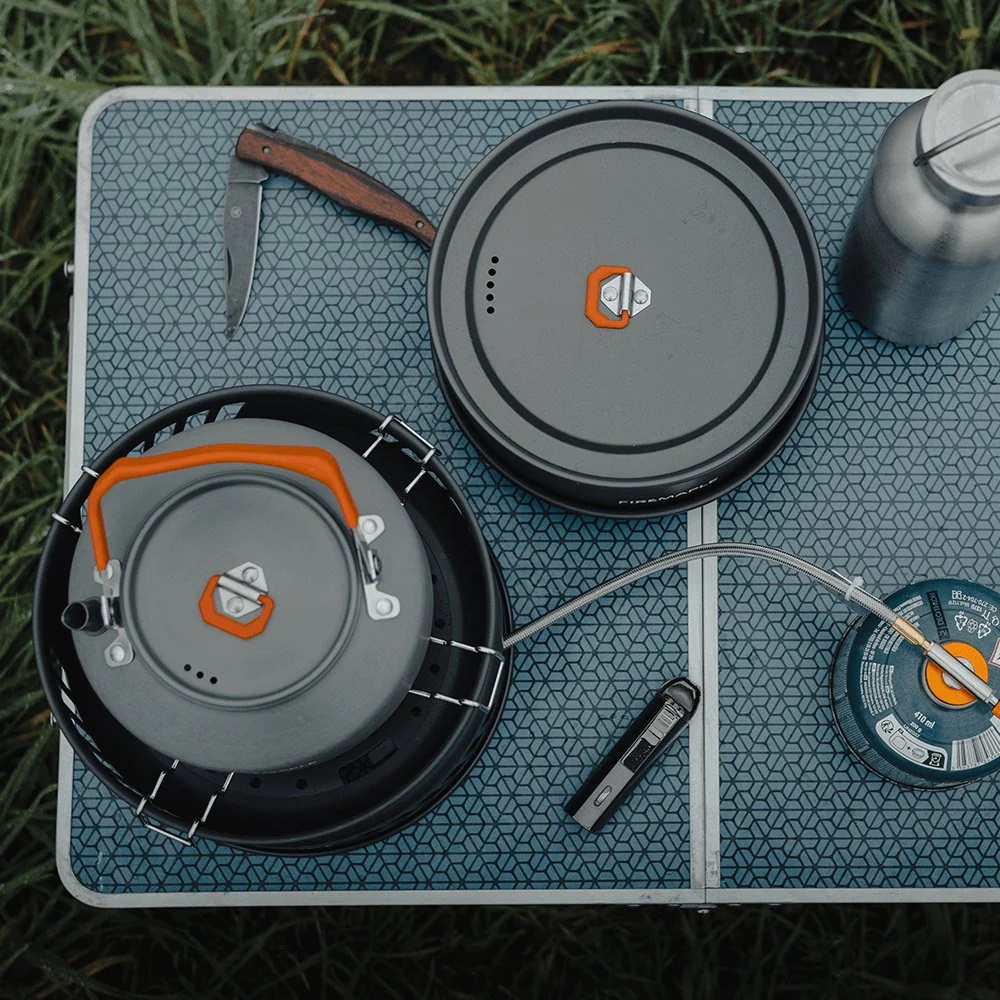 Kit de cozinha de bordo de fog - Camping Cooking On Fire avaliação e preço