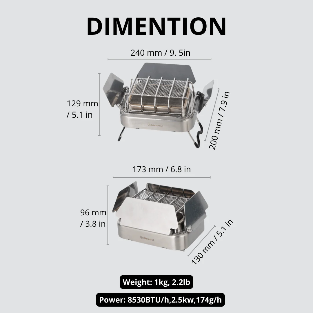 Fogão de acampamento a gás de  - Camping Cooking Gas Stove avaliação e preço