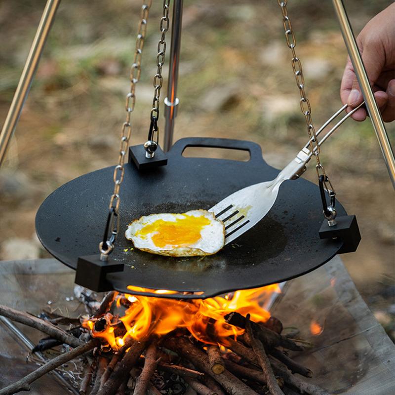 Tripé de liga de alumínio para - Camping Cooking Fire Pit avaliação e preço