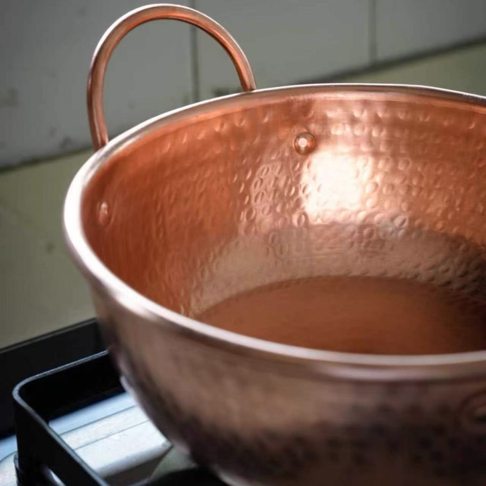 Panela de cobre vintage, panel - Vintage Camping Cooking Set avaliação e preço