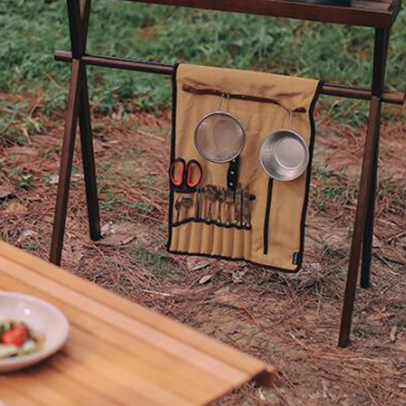 Utensílio de acampamento portá - Camping Cooking Utensil Organizer avaliação e preço