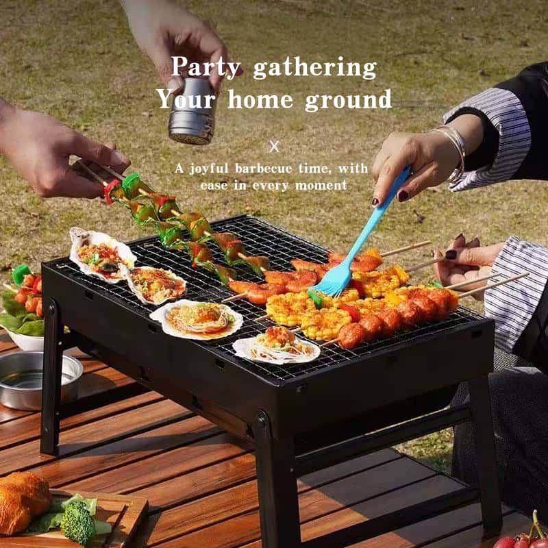 Churrasqueira portátil dobráve - Camp Grill Portable Folding avaliação e preço