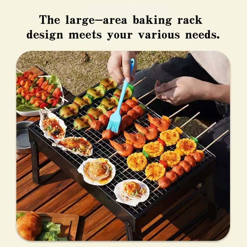 Churrasqueira portátil dobráve - Camp Grill Portable Folding avaliação e preço