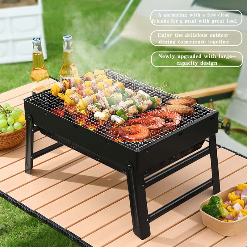 Churrasqueira portátil dobráve - Camp Grill Portable Folding avaliação e preço