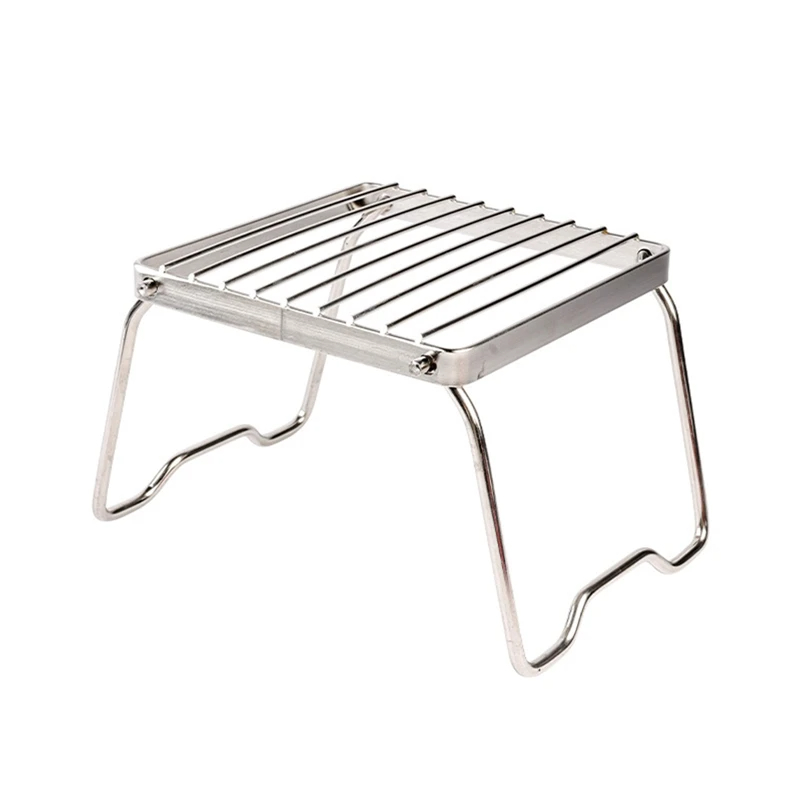 Suporte de fogão de aço inoxid - Camp Grill Portable Folding avaliação e preço