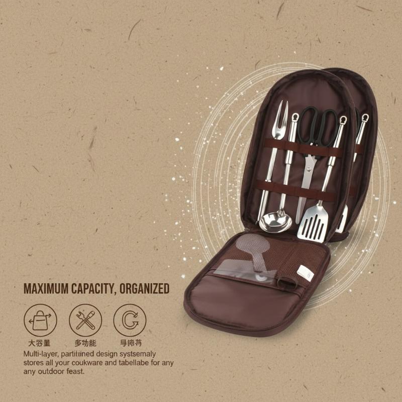 Bolsa de armazenamento para ac - Camping Cooking Utensil Organizer avaliação e preço