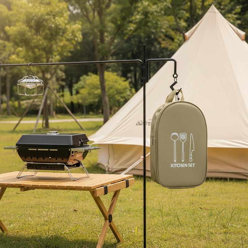 Bolsa de armazenamento para ac - Camping Cooking Utensil Organizer avaliação e preço