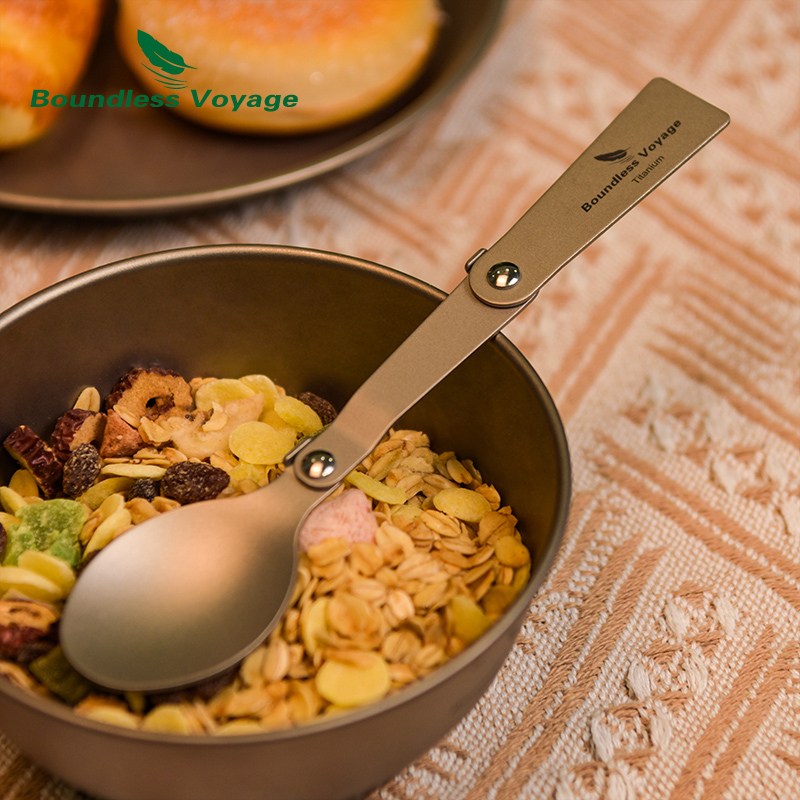 Talheres de titânio para acamp - Camping Cooking Cutlery Set avaliação e preço