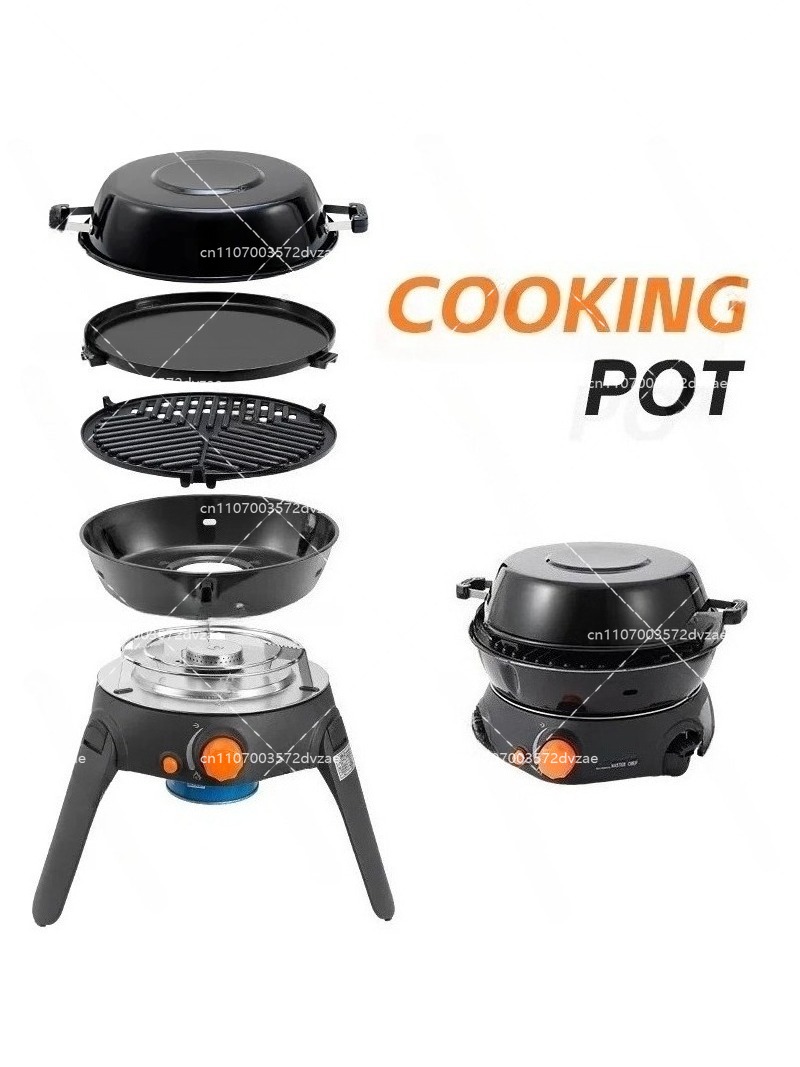 Fogão a Gás Multifuncional par - Camping Cooking Gas Stove avaliação e preço