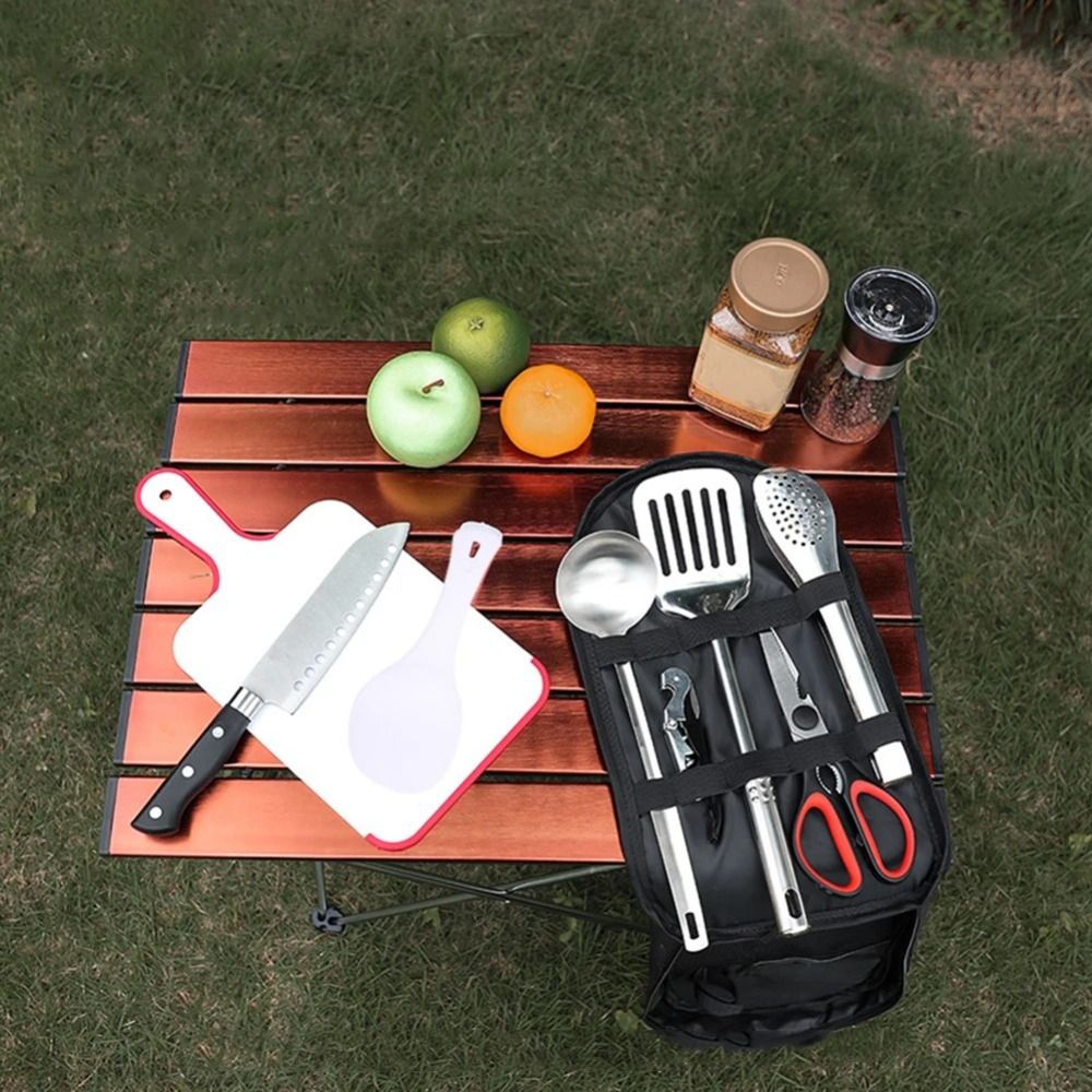 2024 conjunto de utensílio de  - Camping Outdoor Cooking Table avaliação e preço