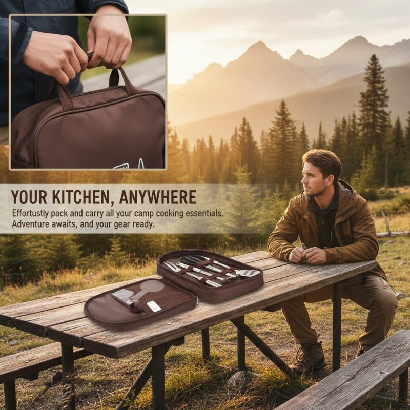 Bolsa de Cozinha para Camping, - Camping Cooking Utensil Organizer avaliação e preço