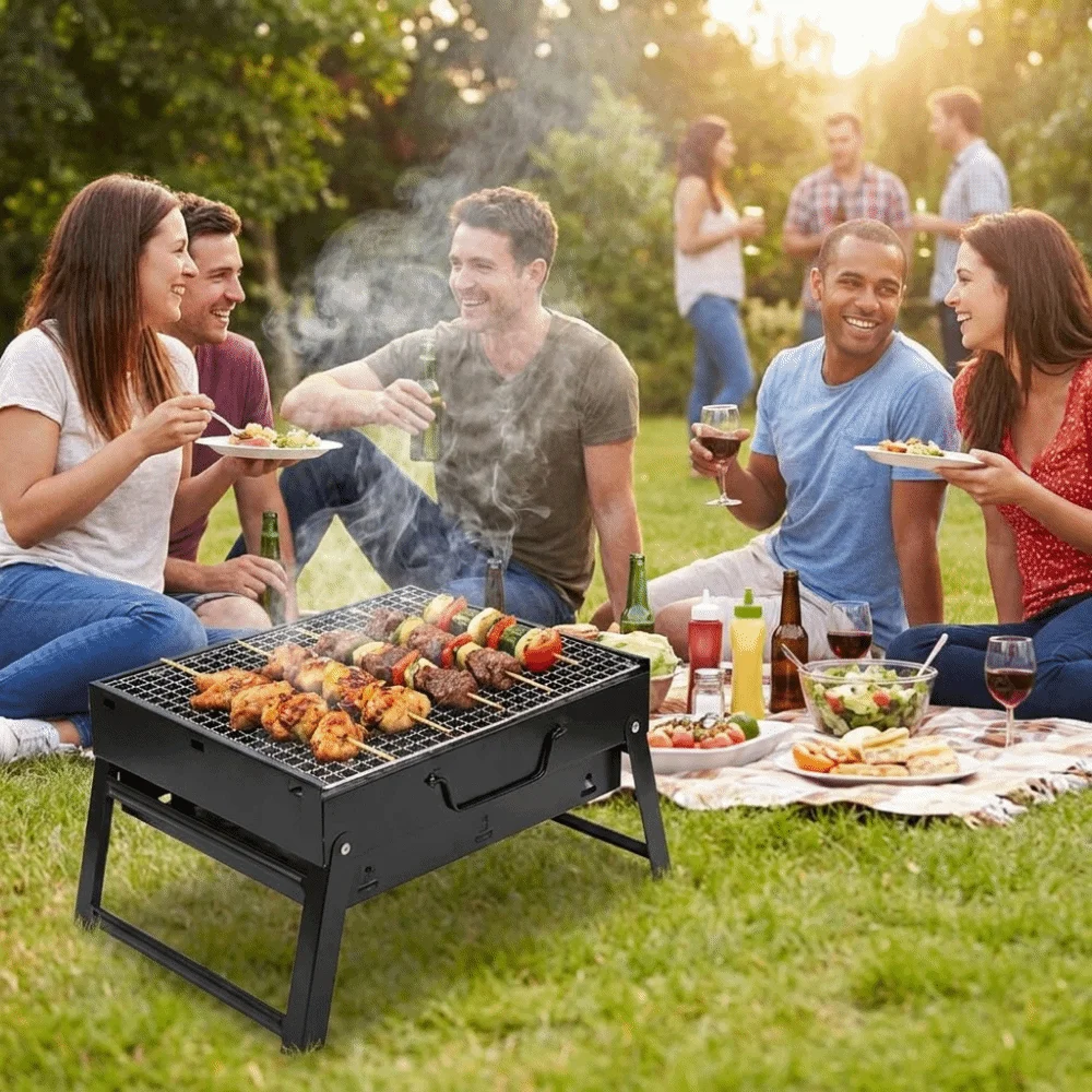 Churrasqueira Portátil Reforça - Camp Grill Portable Folding avaliação e preço