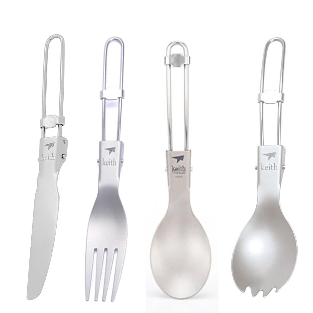 Keith colher dobrável de titân - Camping Cooking Cutlery Set avaliação e preço
