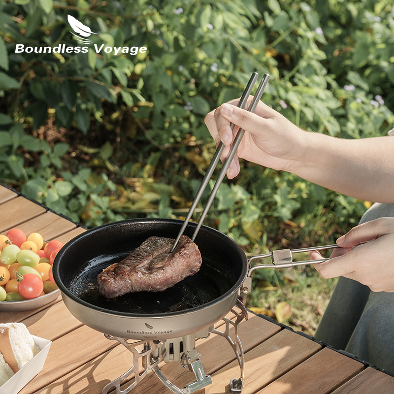 Boundless Voyage-Titanium Dinn - Camping Cooking Cutlery Set avaliação e preço