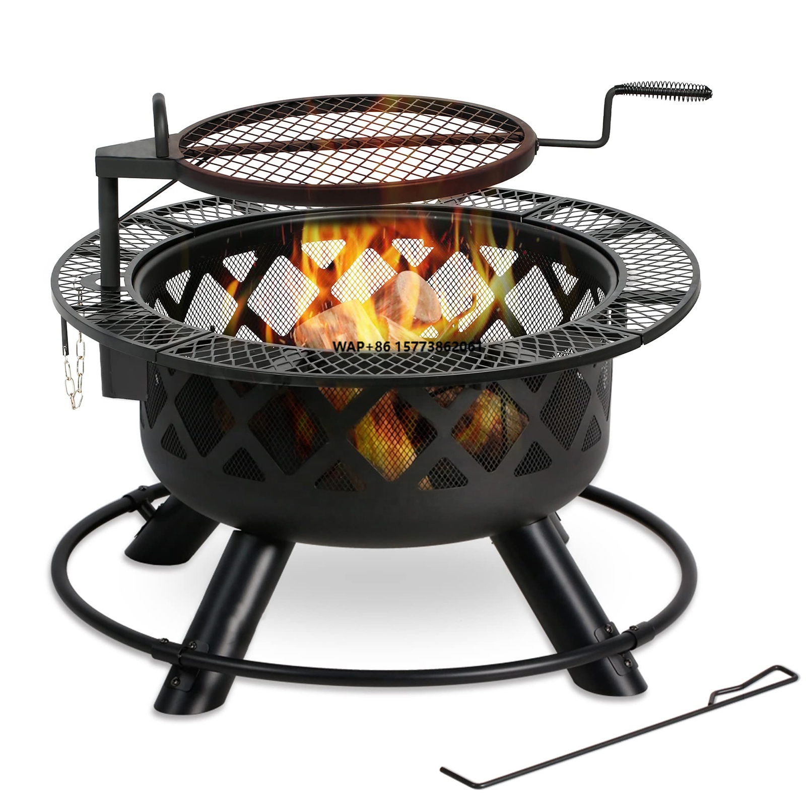 Grande ao ar livre queima de m - Camping Cooking Fire Pit avaliação e preço