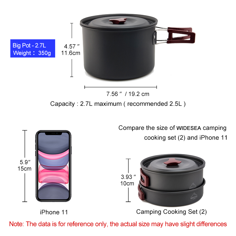 Widesea conjunto de panelas de - Camping Cooking Set Jetboil avaliação e preço