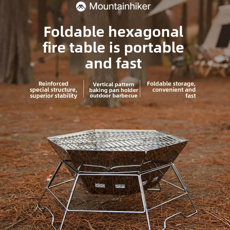 Mountainhiker acampamento ao a - Camp Grill Portable Folding avaliação e preço