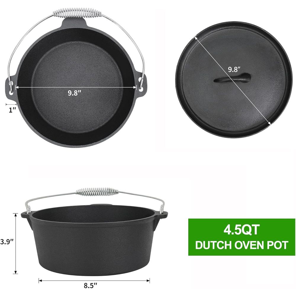 Conjunto de 8 Peças de Panelas - Vintage Camping Cooking Set avaliação e preço