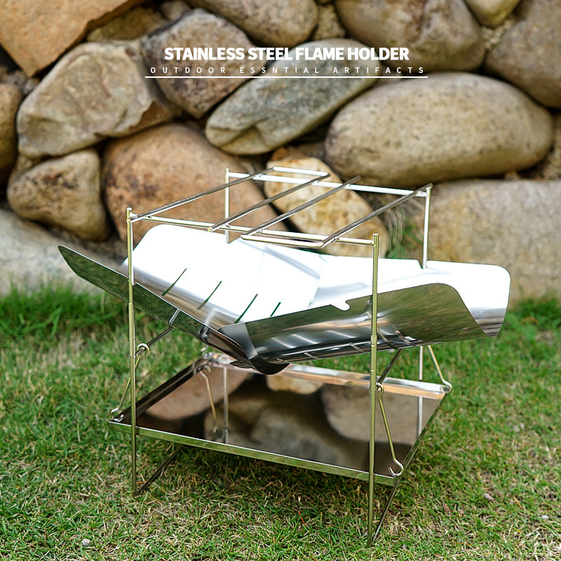 Queima de madeira fogão acampa - Camping Cooking Fire Pit avaliação e preço